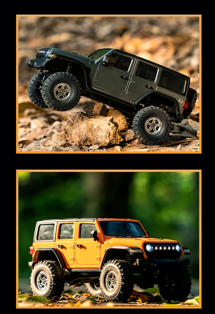 N*い様 JJRC C8801本体、トレーラーなどセット（オレンジ・緑） JJRC C8801 1/18 2.4Ghz 4WD Off-road RC Crawler